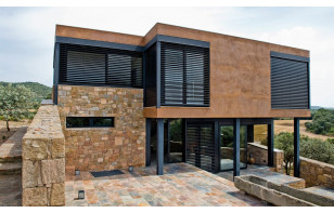 Brise soleil métallique à...